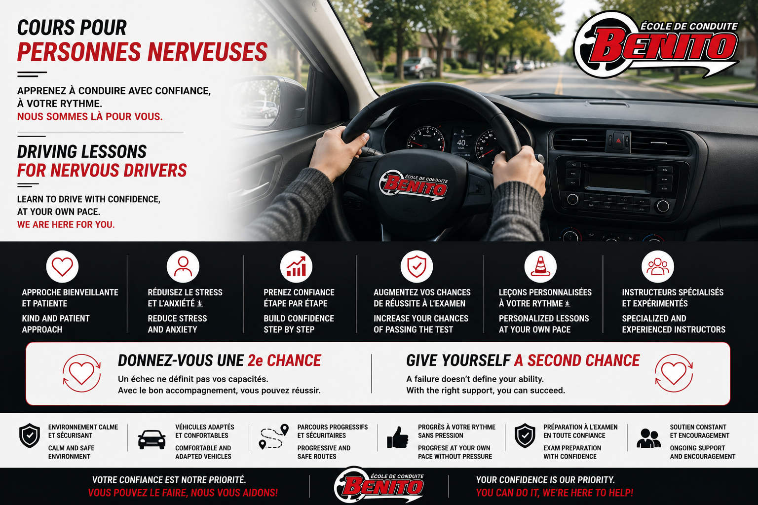 Course for nervous driver