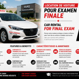 Location de voiture pour examen finale / Car rental for final exam